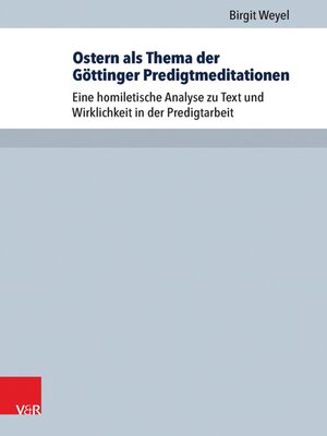 cover image of Ostern als Thema der Göttinger Predigtmeditationen